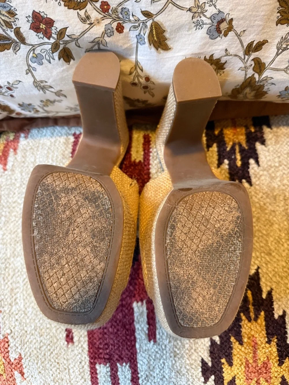 Jessica Simpson Camree Woven Platform Mule Heels - Picture 11 of 11